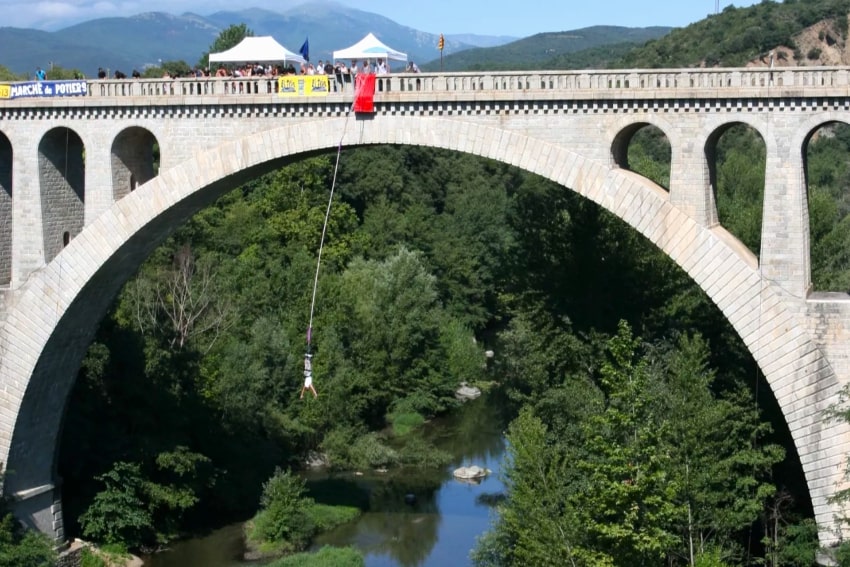 saut à l'élastique Pont du Diable - Pyrénées Orientales
