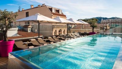 Où dormir à Cannes - Five Seas hotel rooftop piscine