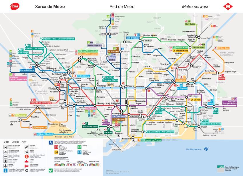 plan du métro de Barcelone - Hola Barcelona avis