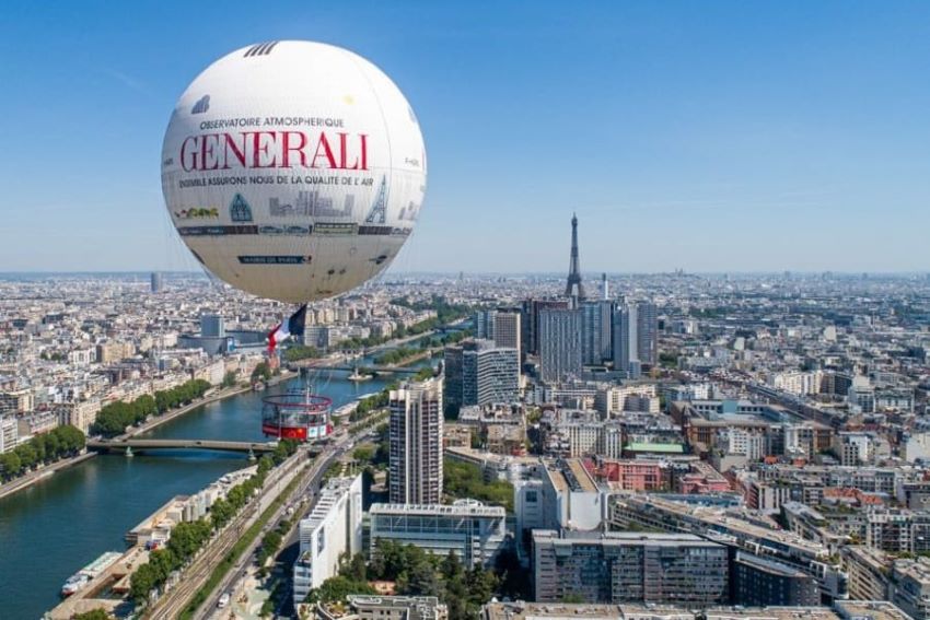 ballon Generali - viste de Paris insolite